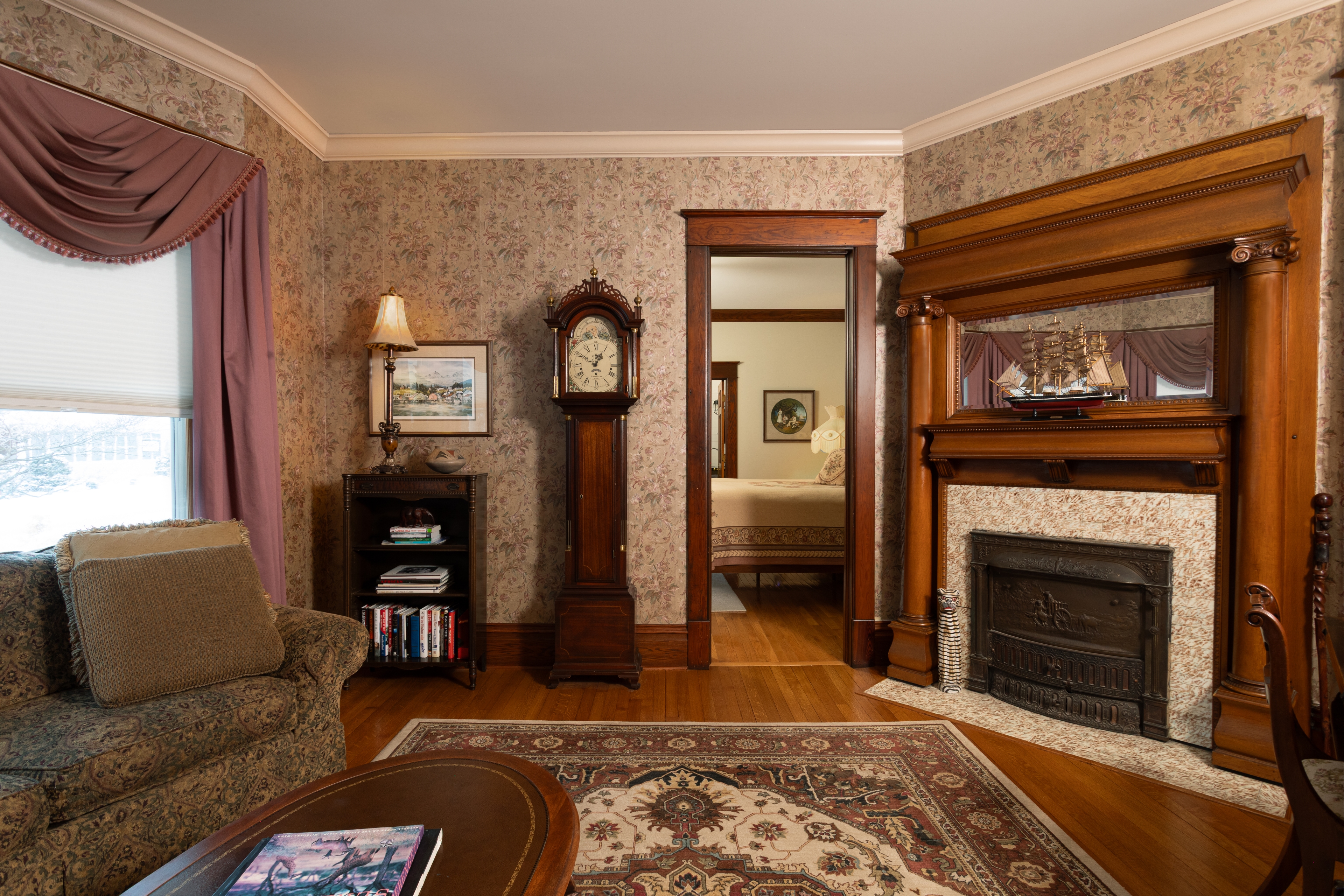 Ornate private living room as part of the