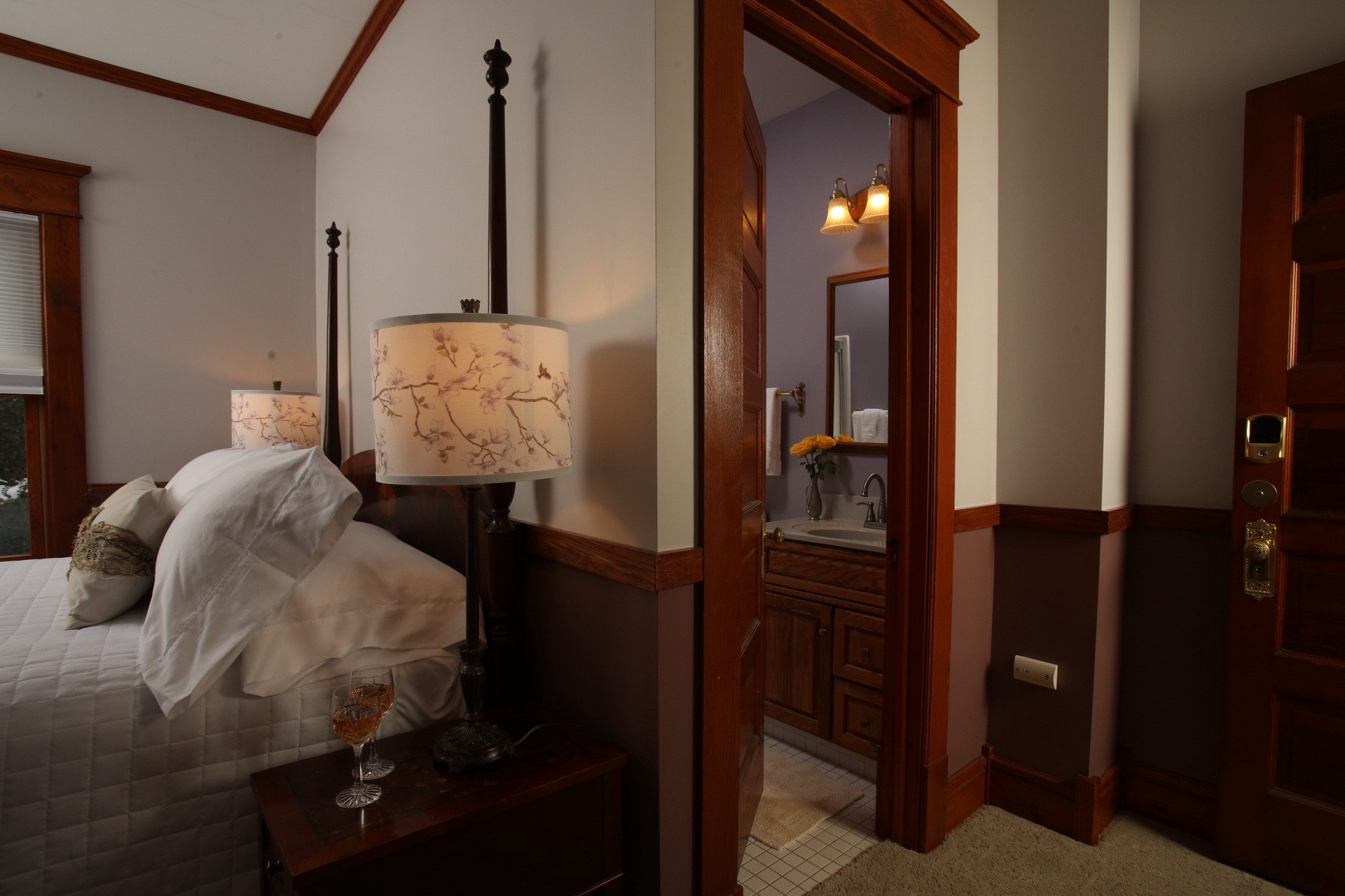 Private bathroom with tub/ shower combo