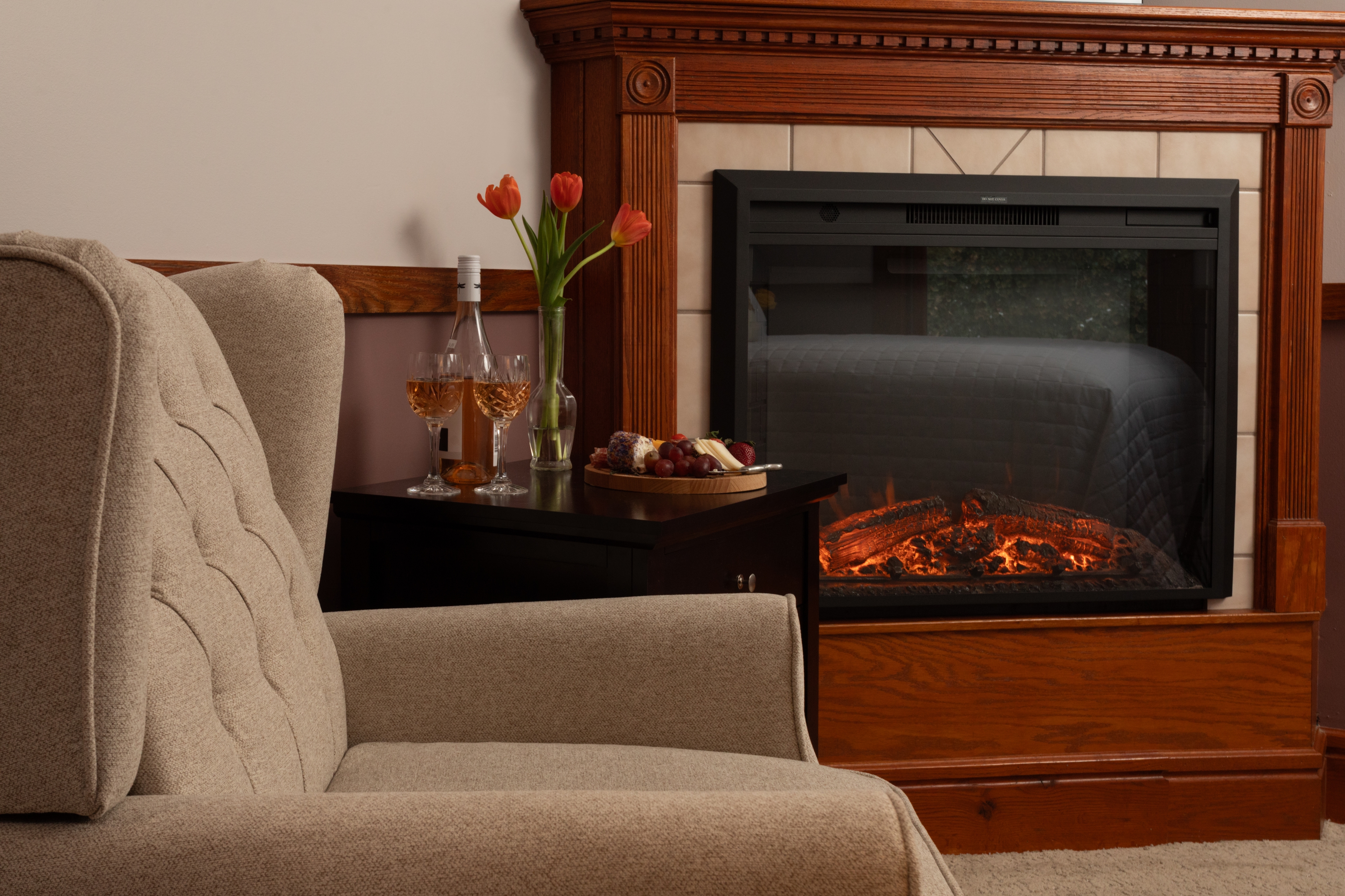 Cozy fireplace for your room