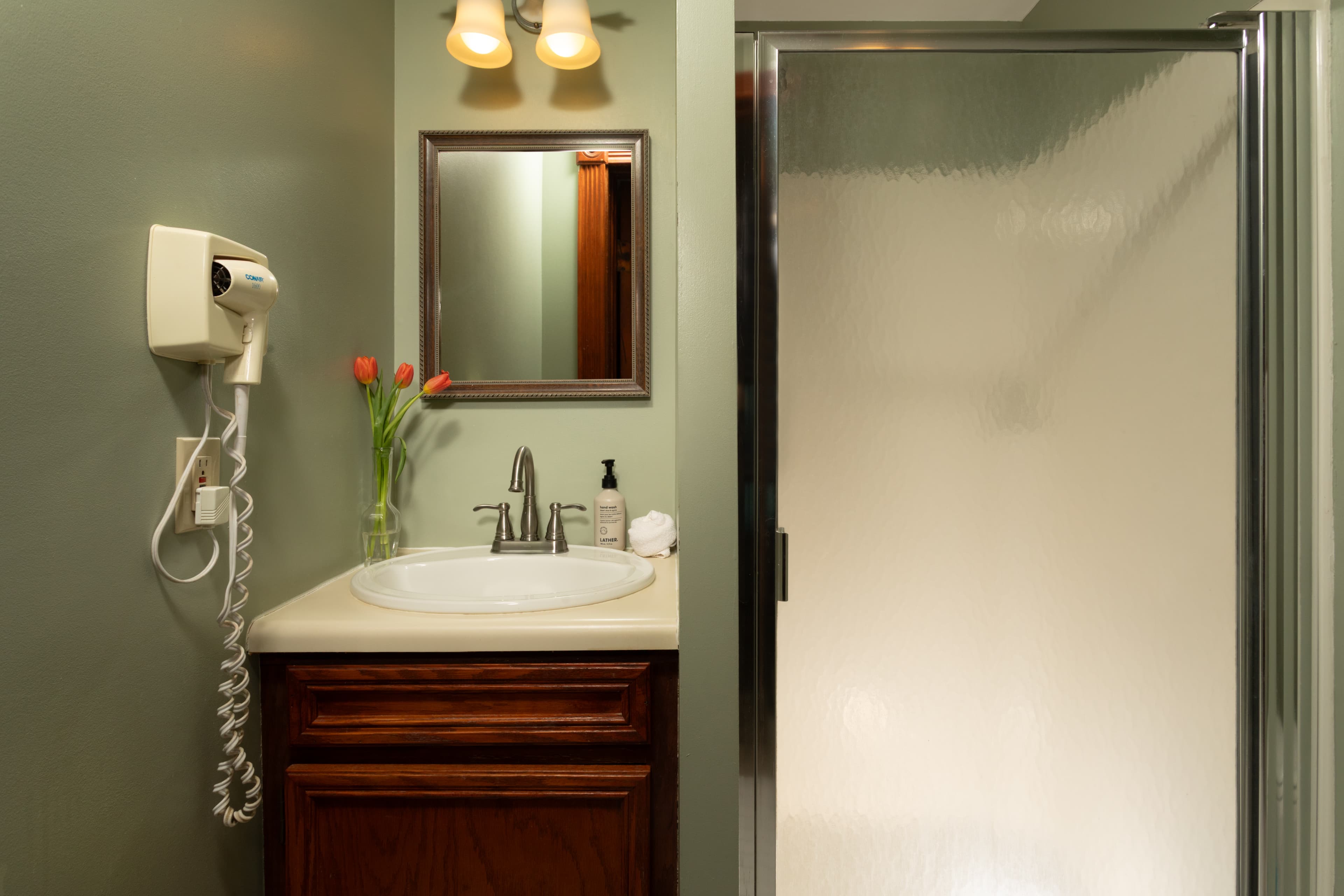 Private bathroom with walk in stand up shower