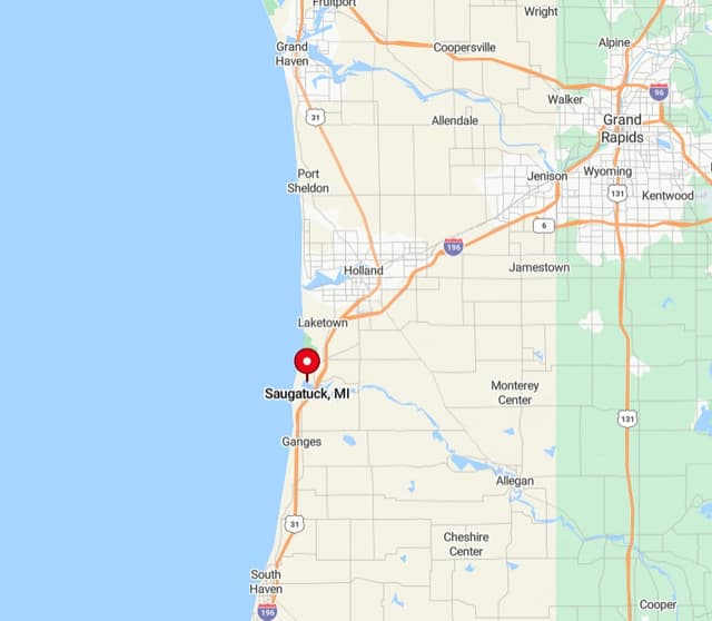 Local towns around Saugatuck